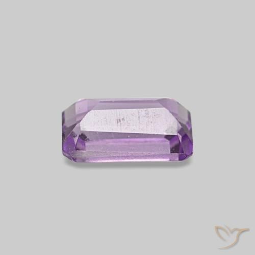 Ametista Iris Violetta naturale da 0.31 ct, Taglio smeraldo, VS