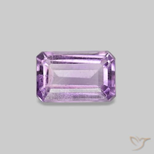 Ametista Viola medio naturale da 0.32 ct, Taglio smeraldo, VS