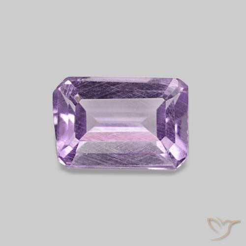 0.51ct viola medio ametista, taglio smeraldo, VS