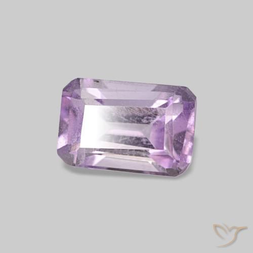 Ametista Iris Violetta naturale da 0.48 ct, Taglio smeraldo, VS