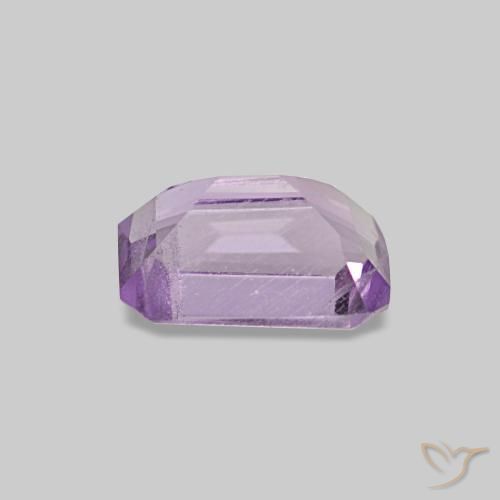 Ametista Iris Violetta naturale da 0.48 ct, Taglio smeraldo, VS