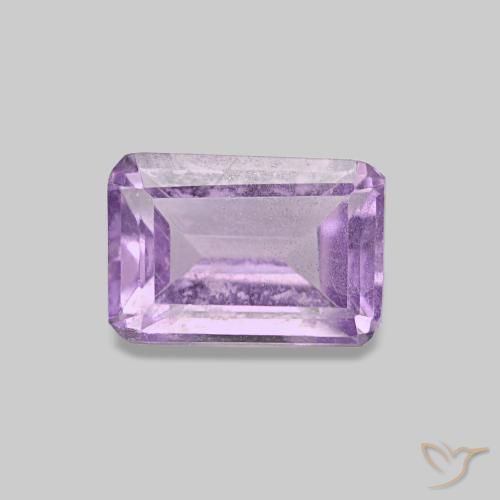 Ametista Iris Violetta naturale da 0.55 ct, Taglio smeraldo, VS