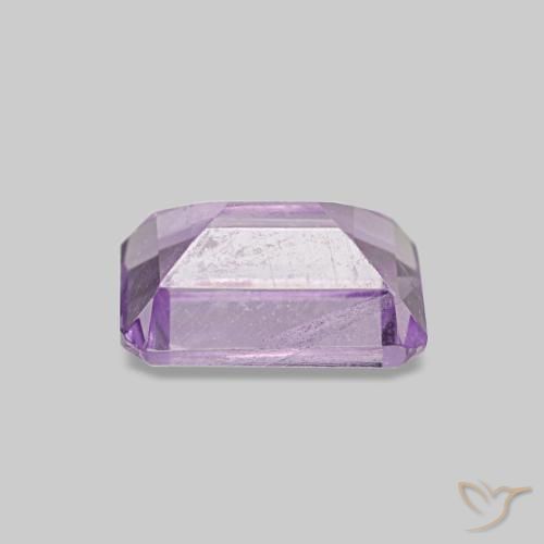 Ametista Iris Violetta naturale da 0.55 ct, Taglio smeraldo, VS