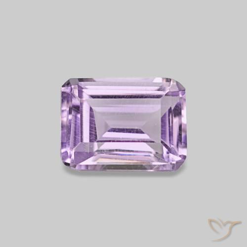 Ametista Viola medio naturale da 0.43 ct, Taglio smeraldo, VS