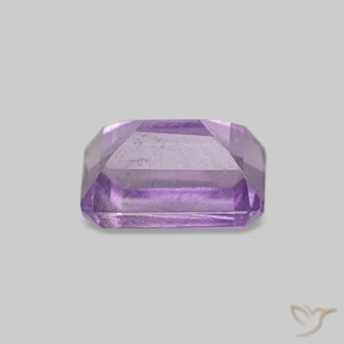 Ametista Viola tendente al rosa naturale da 0.62 ct, Taglio smeraldo, VS
