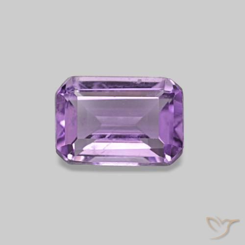 0.52ct Viola tendente al rosa Ametista, Taglio smeraldo, VS
