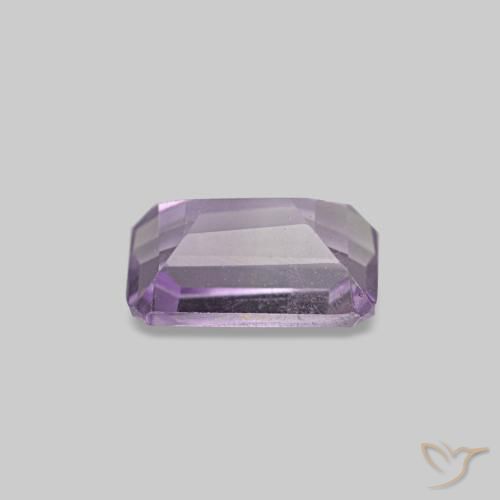 Ametista Iris Violetta naturale da 0.46 ct, Taglio smeraldo, VS