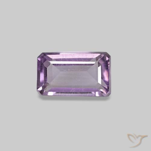 Ametista naturale viola da 0,31 ct, taglio smeraldo, VS