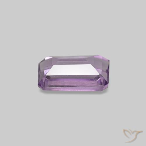 Ametista naturale viola da 0,31 ct, taglio smeraldo, VS