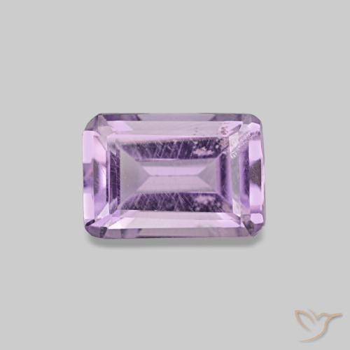 0.48ct Viola tendente al rosa Ametista, Taglio smeraldo, VS