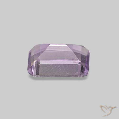 Ametista Viola tendente al rosa naturale da 0.48 ct, Taglio smeraldo, VS