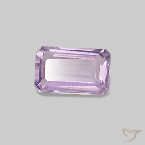 Ametista naturale viola da 0,28 ct, taglio smeraldo, VS