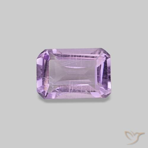 0.53ct Viola medio Ametista, Taglio smeraldo, VS