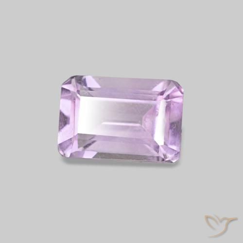 Ametista Viola medio naturale da 0.55 ct, Taglio smeraldo, VS