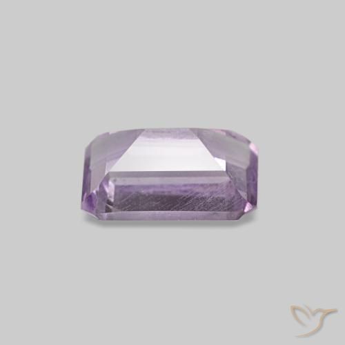 Ametista Viola medio naturale da 0.55 ct, Taglio smeraldo, VS