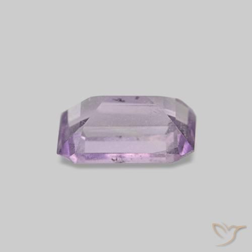 Ametista naturale viola da 0,52 ct, taglio smeraldo, VS