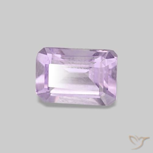 Ametista naturale viola da 0,51 ct, taglio smeraldo, VS
