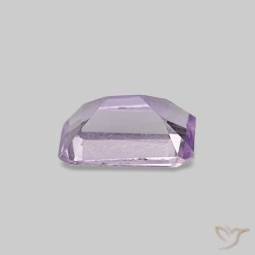 Ametista naturale viola da 0,51 ct, taglio smeraldo, VS