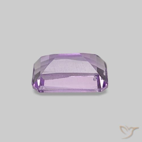Ametista naturale viola da 0,44 ct, taglio smeraldo, SI