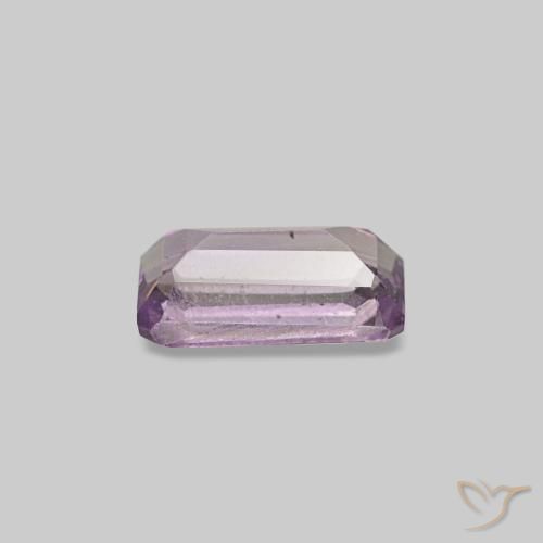 Ametista naturale viola da 0,29 ct, taglio smeraldo, VS-SI