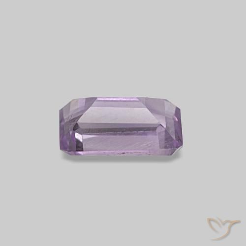 Ametista Medium Light-Violet naturale da 0.51 ct, Taglio smeraldo, VS