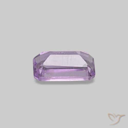 Ametista naturale viola da 0,30 ct, taglio smeraldo, VS