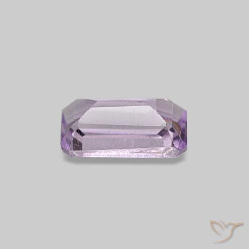 Ametista naturale viola da 0,28 ct, taglio smeraldo, VS-SI