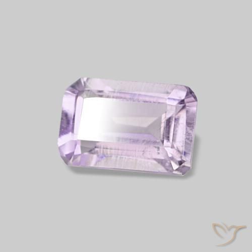 Ametista naturale viola da 0,51 ct, taglio smeraldo, VS