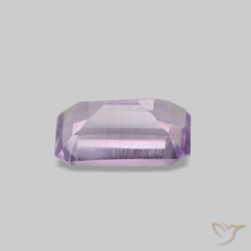 Ametista naturale viola da 0,51 ct, taglio smeraldo, VS