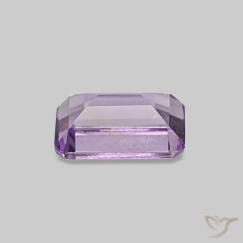 Ametista Viola scuro naturale da 0.54 ct, Taglio smeraldo, VS