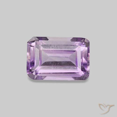 0.58ct viola ametista, taglio smeraldo, VS