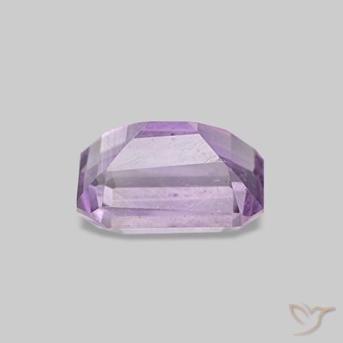 Ametista Viola medio naturale da 0.60 ct, Taglio smeraldo, VS