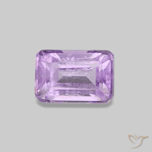 0.62ct viola chiaro ametista, taglio smeraldo, VS-SI