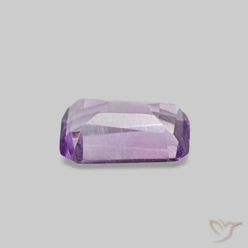 Ametista naturale viola da 0,44 ct, taglio smeraldo, SI