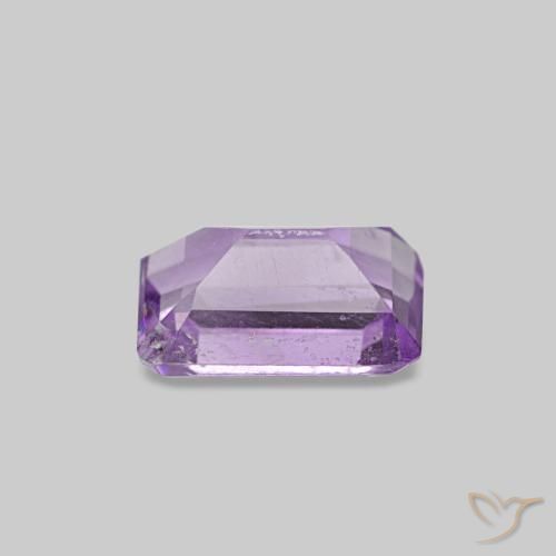Ametista naturale viola da 0,52 ct, taglio smeraldo, VS-SI
