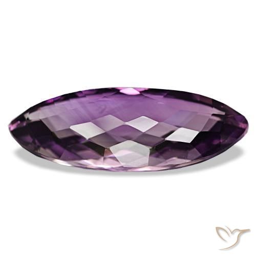 Ametista Viola medio naturale da 36.83 ct, Taglio marquise, VS