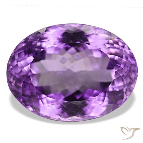 Ametista Viola scuro naturale da 48.71 ct, Taglio ovale, IF