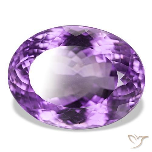 Ametista Viola scuro naturale da 48.71 ct, Taglio ovale, IF
