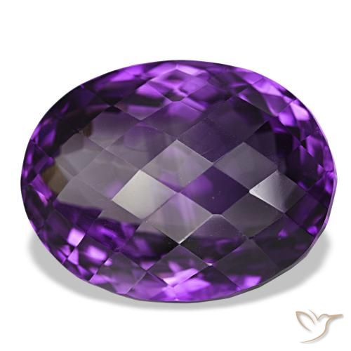 32.51ct Viola medio Ametista, Ovale, IF