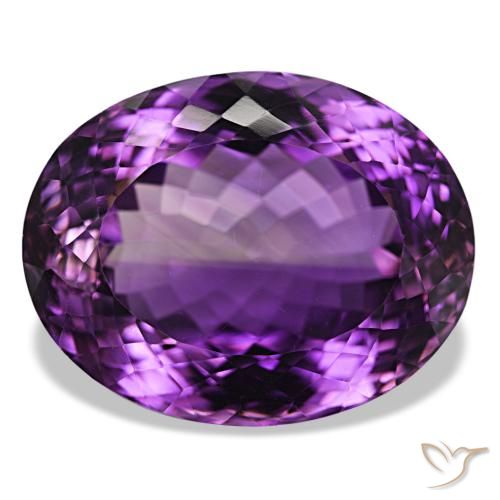 Ametista Viola medio naturale da 45.25 ct, Taglio ovale, IF