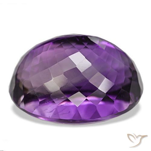 Ametista Viola medio naturale da 45.25 ct, Taglio ovale, IF
