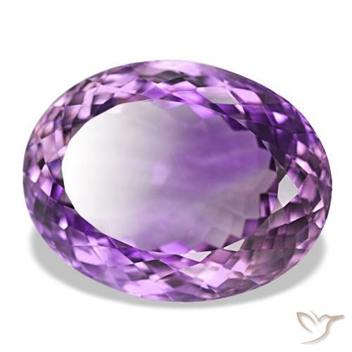 Ametista violaceo naturale da 40,46 ct, Taglio ovale, VVS