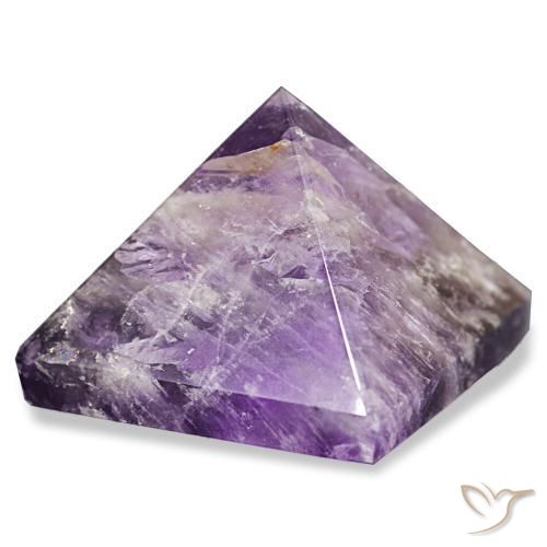 Ametista Violetto medio profondo naturale da 96.40 ct, Quadrato, Opaco