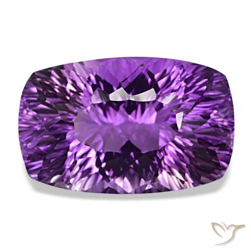 55.56ct Viola violaceo intenso Ametista, Cuscino, VVS