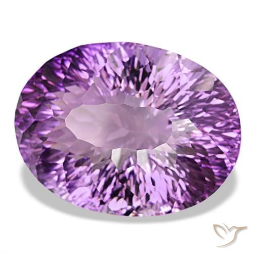 Ametista Viola violaceo intenso naturale da 82,91 ct, Taglio ovale, VVS
