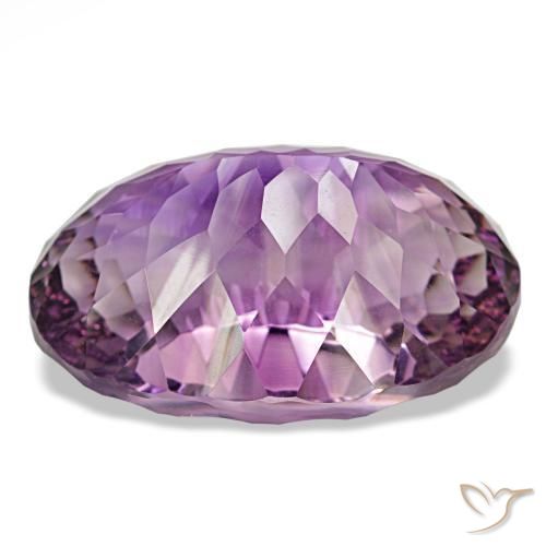 Ametista violaceo naturale da 81,61 ct, taglio ovale, VVS