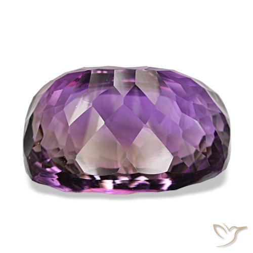Ametista naturale viola da 53,04 ct, taglio a cuscino, VVS