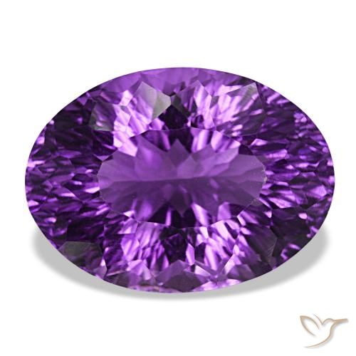 20.26ct viola vivido ametista, ovale, VVS