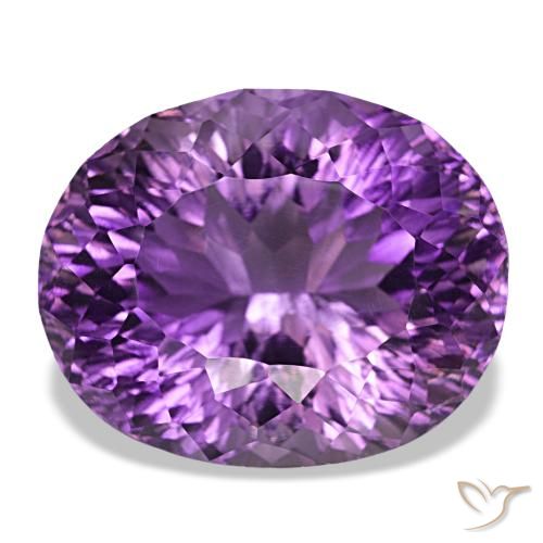 41.37ct viola violaceo medio ametista, ovale, VVS