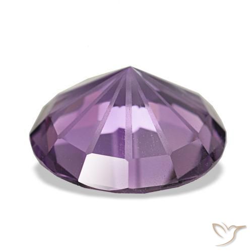 Ametista naturale viola da 2,76 ct, taglio rotondo, VVS